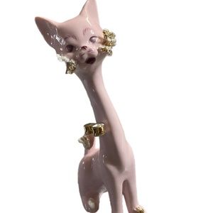 Vintage Thames Spaghetti Pink Cat